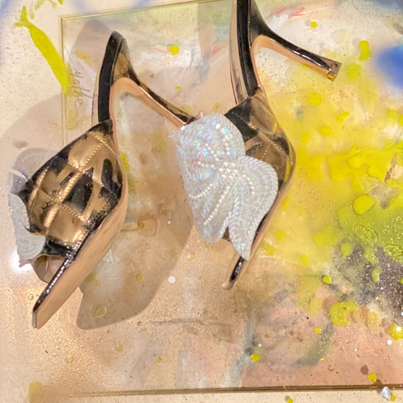 The Gift Quilted Heeled Slipper 7 - Picture 5 of 10